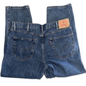 Levi's 550 Men's Relaxed Fit Straight Leg 38x30 Blue Denim Cotton Jeans